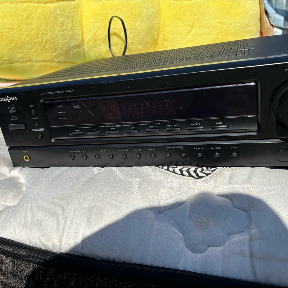 Insignia Black Audio Receiver